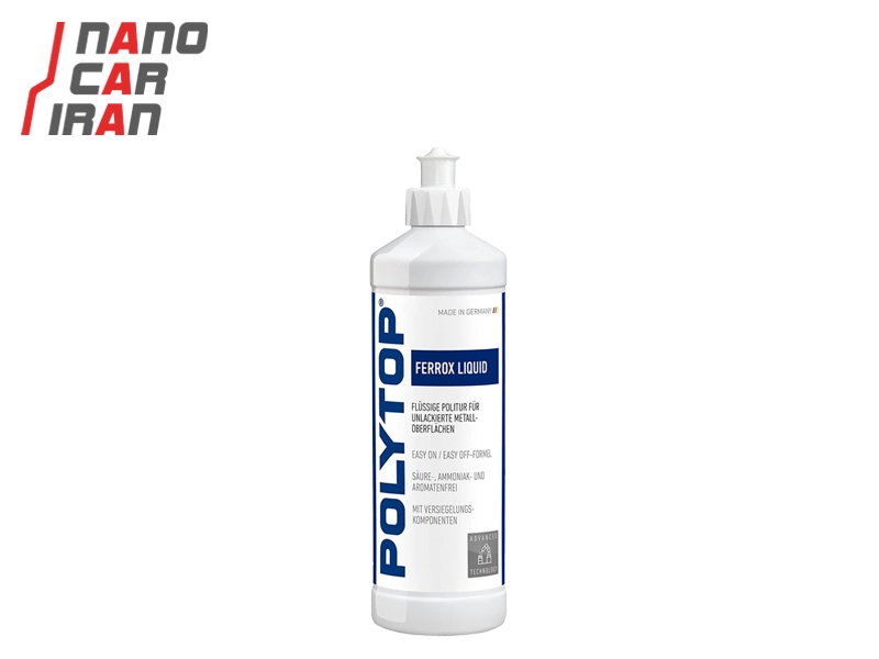 پولیش مایع پلی تاپ مخصوص سطوح فلزی POLYTOP Ferrox Liquid 500 ml